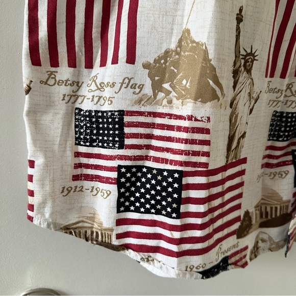 Cotton Traders American Flag Patriotic Button-Up Shirt Shirt USA Men's Size XL - Picture 8 of 16